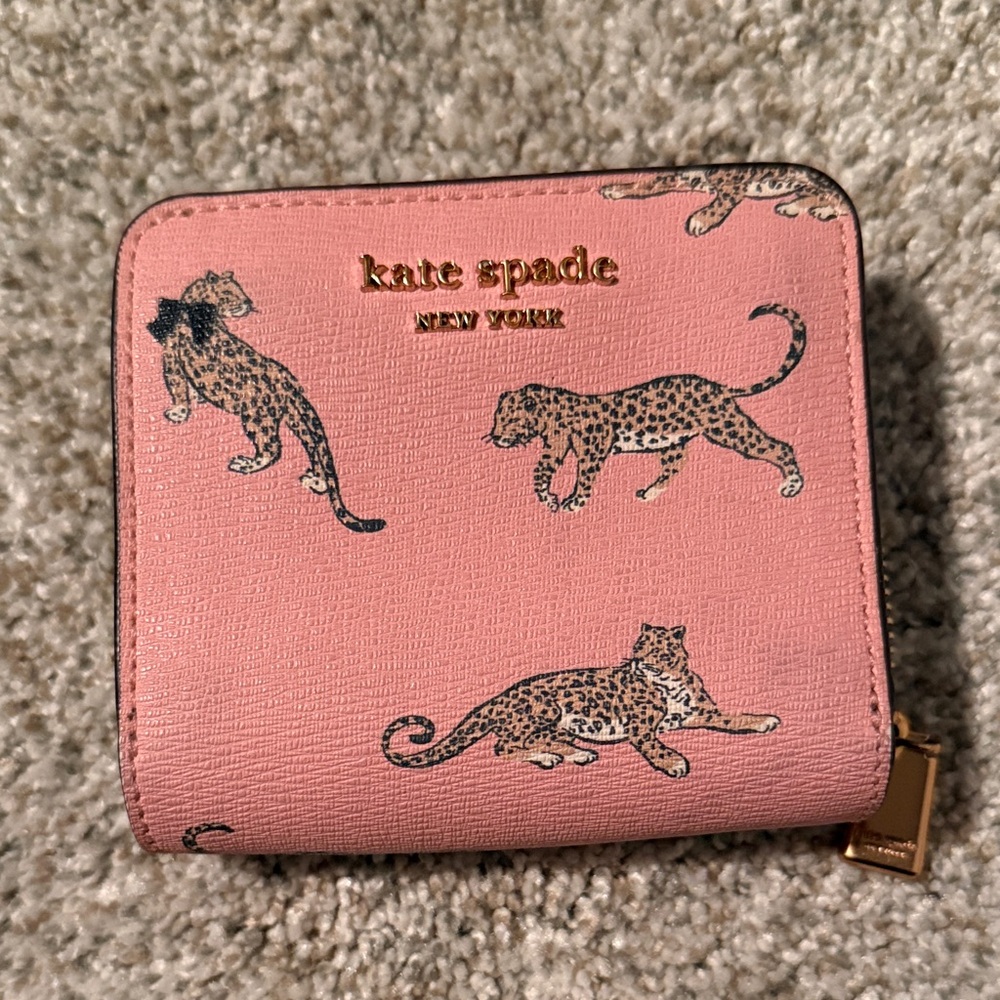 kate spade Pink Leopard Print Wallet